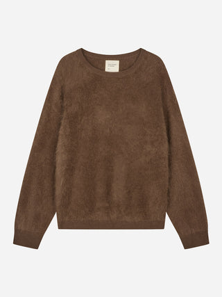 Women's Brushed Crewneck - Brownie
