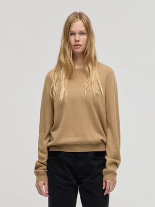 Women's Classic Roundneck - Dark Camel