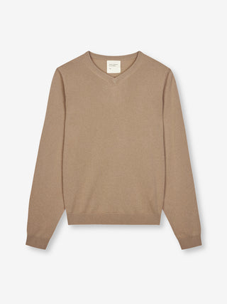 Women's Fitted 90's V-Neck - Taupe