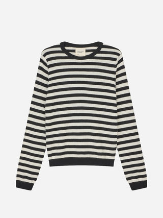 Women's Fitted Roundneck - Black Cloud