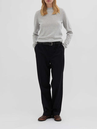 Women's Fitted Roundneck - Ash Grey