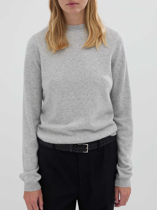 Women's Fitted Roundneck - Ash Grey