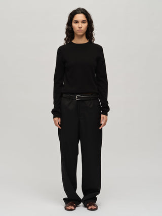 Women's Fitted Roundneck - Black