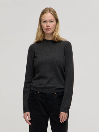 Women's Fitted Roundneck - Dark Grey
