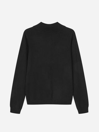 Women's Halo Collar Top - Black
