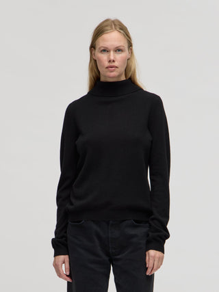 Women's Halo Collar Top - Black