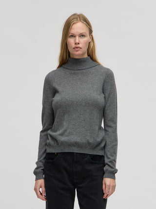 Women's Halo Collar Top - Heather Grey