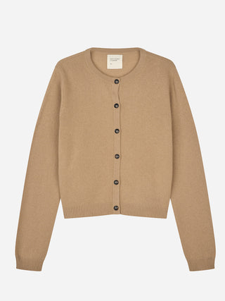 Women's O-Cardigan - Dark Camel