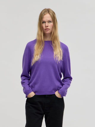 Women's Oversized Roundneck - Purple