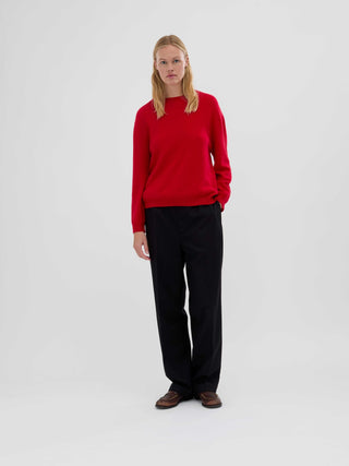 Women's Oversized Roundneck - Red