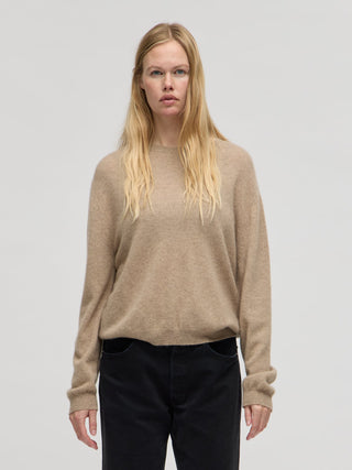 Women's Oversized Roundneck - Toast