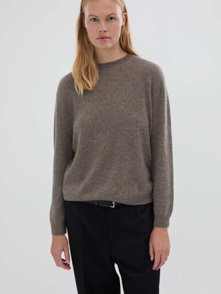 Women's Oversized Roundneck - Truffle