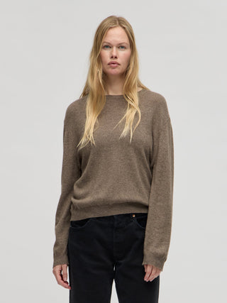 Women's Oversized Roundneck - Truffle