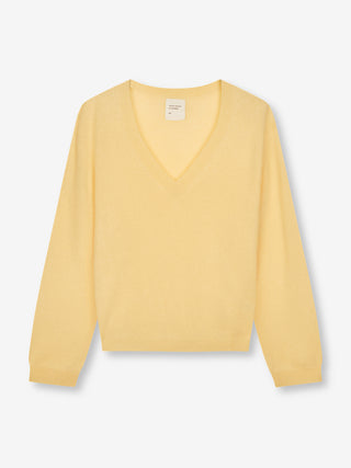 Women's Oversized V-Neck - Butter