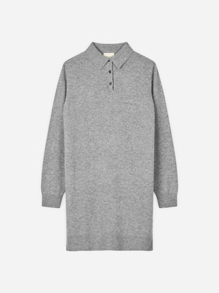 Women's Polo Dress - Heather Grey Light