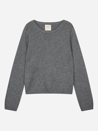 Premium Patched Classic Roundneck - Heather Grey