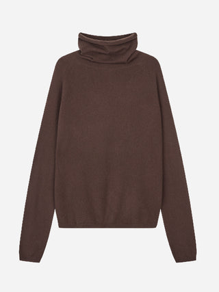 Women's Roll Neck - Dark Brown