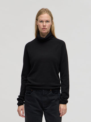 Women's Roll Neck - Black