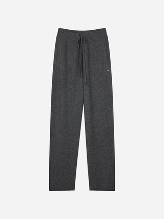 Women's Straight Sweatpants - Dark Grey (emb)