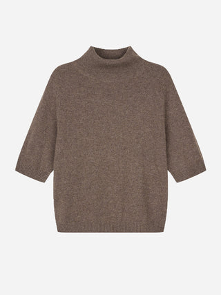 Women's Turtleneck Blouse - Nutty