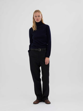 Women's Turtleneck - Navy blue