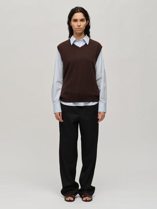 Women's Vest - Dark Brown