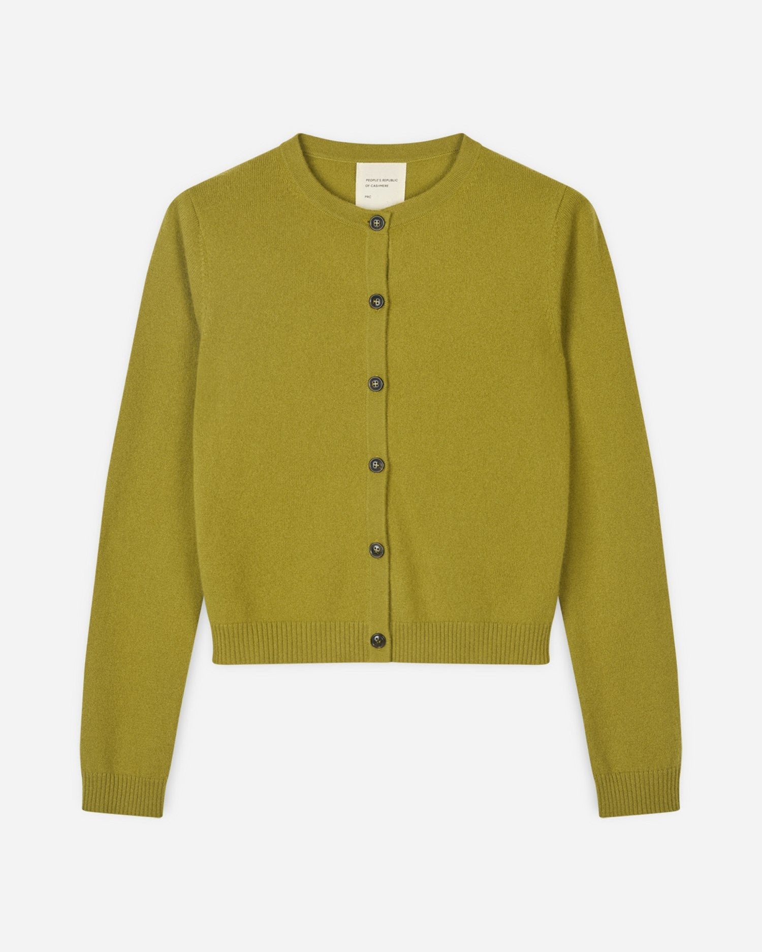 Women's O-Cardigan Olive – People's Republic of Cashmere