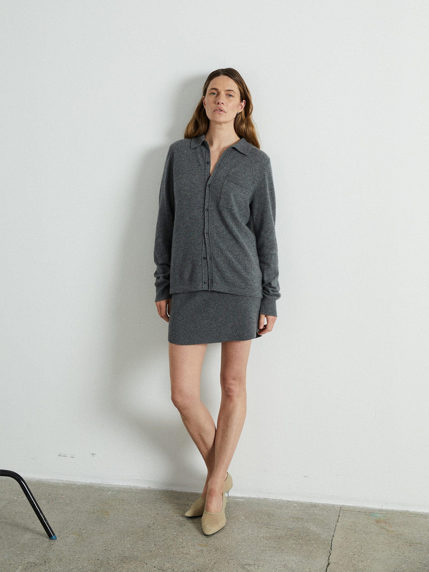 Heather Grey Mini Skirt – HERR by Isabela
